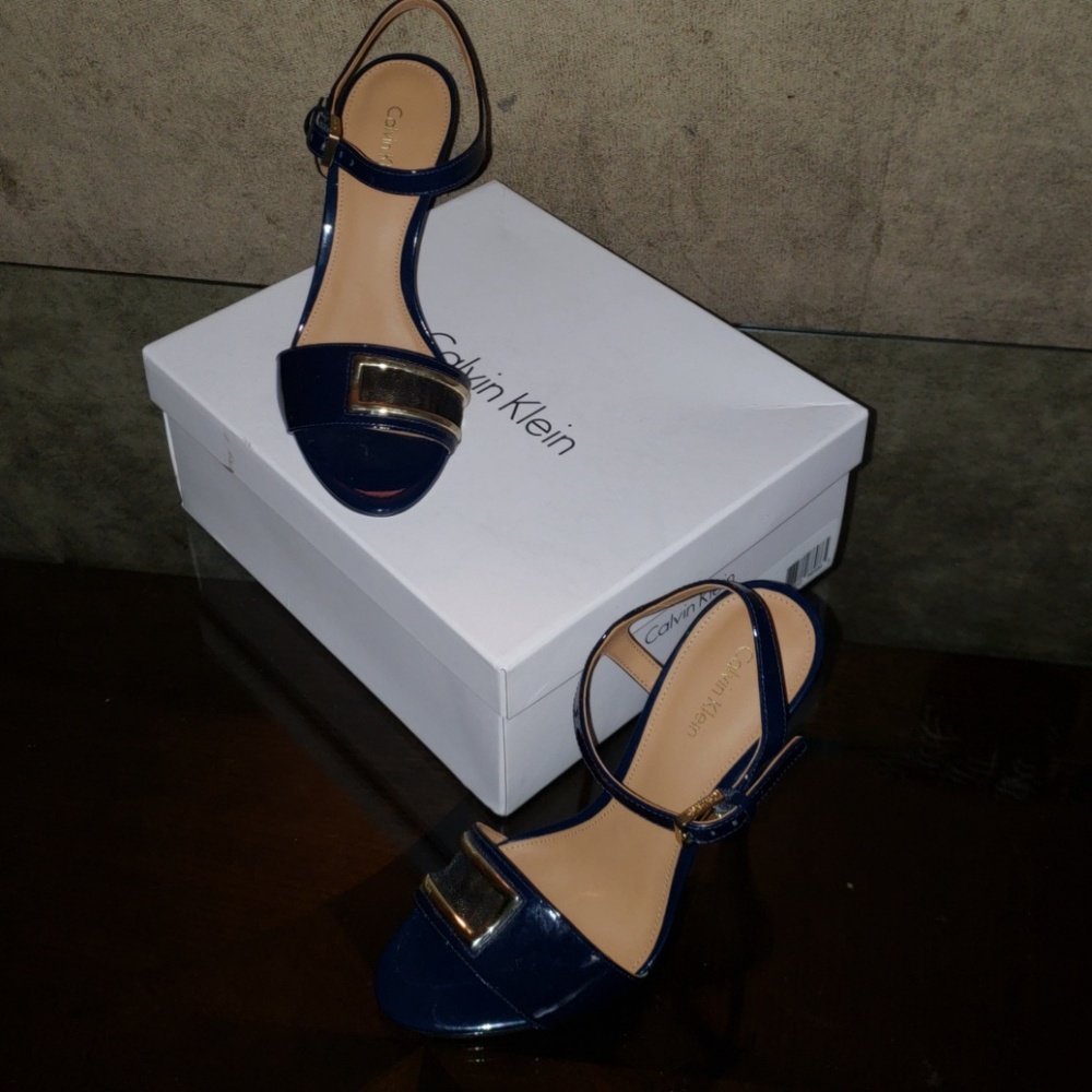Calvin Klein Brand New in Box Deep Navy Heels